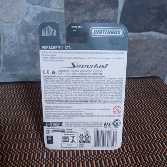 Matchbox Super Chase Porsche 911 GT3 NEW IN BOX - Picture 5 of 6